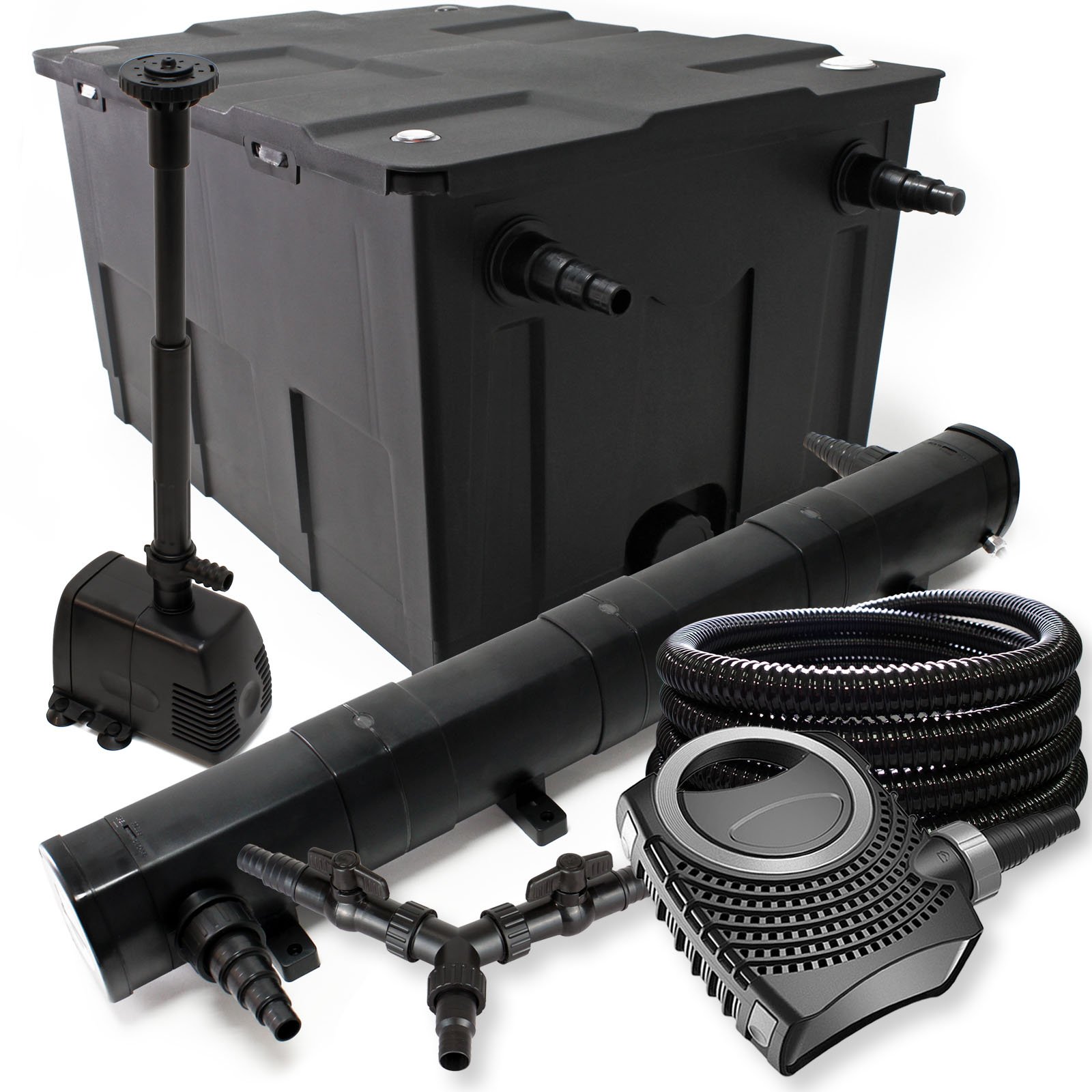 SunSun Zestaw filtrów 60000 l do stawu 72 W NEO10000 80 W pompa 25 m wąż fontanna