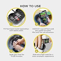 Vista 3 de Citrus Detox - Remojamiento para pies con sal de Epsom, para callos de pies, refuerzo inmunológico, uñas dañadas, pie de atleta, pedicura y calma