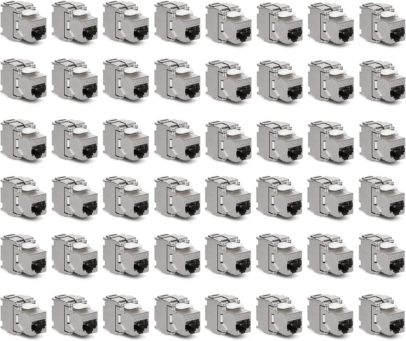 Módulo Keystone CAT 6A de bloqueo rápido y carcasa metálica 10Gbit/s 8
