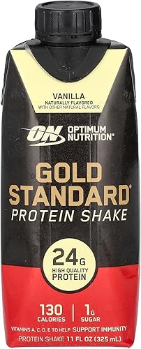 Vista 51 de Optimum Nutrition Gold Standard - Batido de proteínas de 0.99 onzas de proteína, listo para beber, sin gluten, vitamina C para apoyo inmunológico