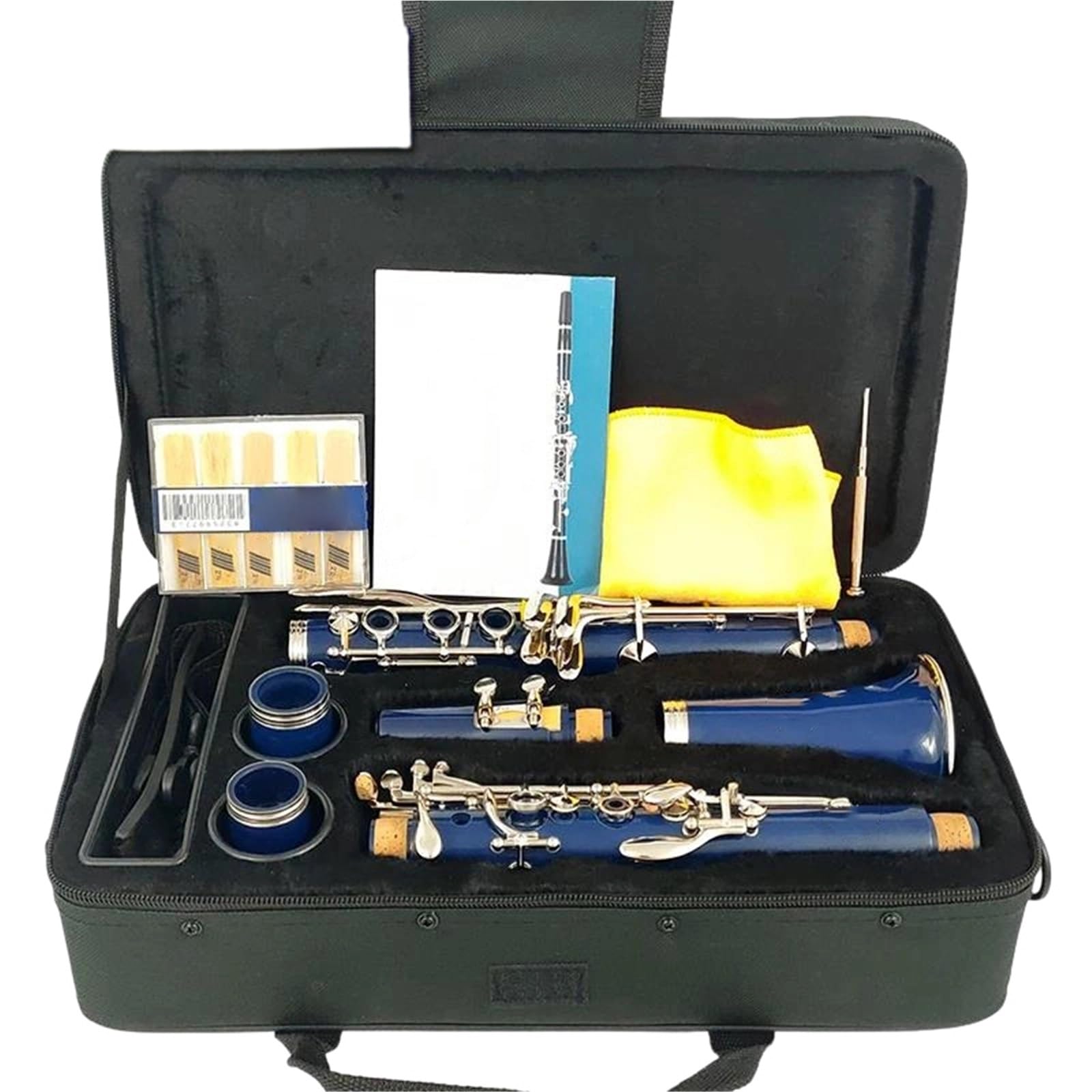 Clarinete 17 Teclas Bb ABS Cuerpo Rendimiento Profesional Instrumentos Musicales De Viento Madera(E109)