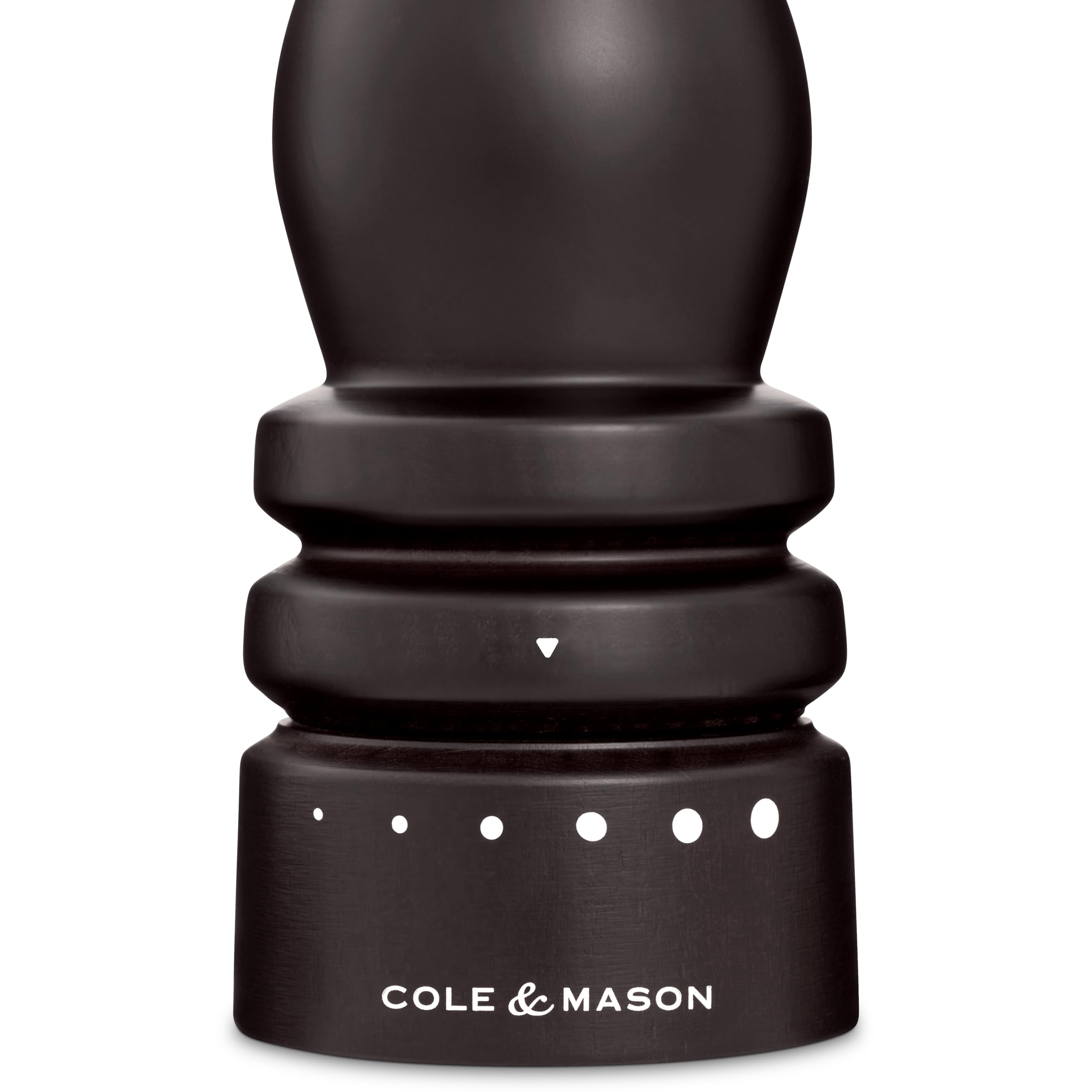 Cole & Mason London Macina Pepe Grind Select Macinatura Regolabile 22cm | Regolabile Macinino 6 Livelli Sale, Legno di Cioccolato, Macina Spezie, Macinapepe Garanzia a Vita sul Meccanismo