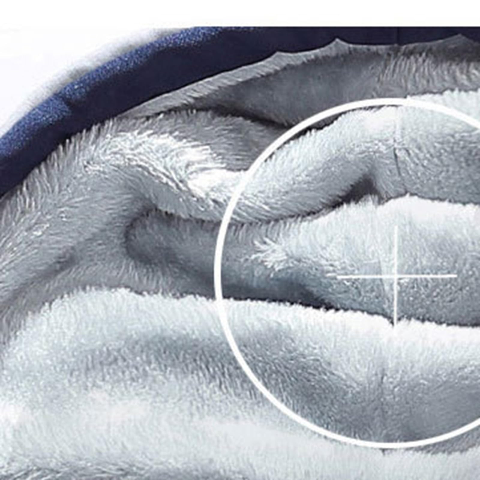 Generisch Herren Trainingsanzug Jogginganzug Fleece Hausanzug Winter Plüsch Herren Winter Gefüttert Und Warm Jogginganzug Herren Innen Jogginghose Kapuzenjacke 2 Teilig Bekleidungsset