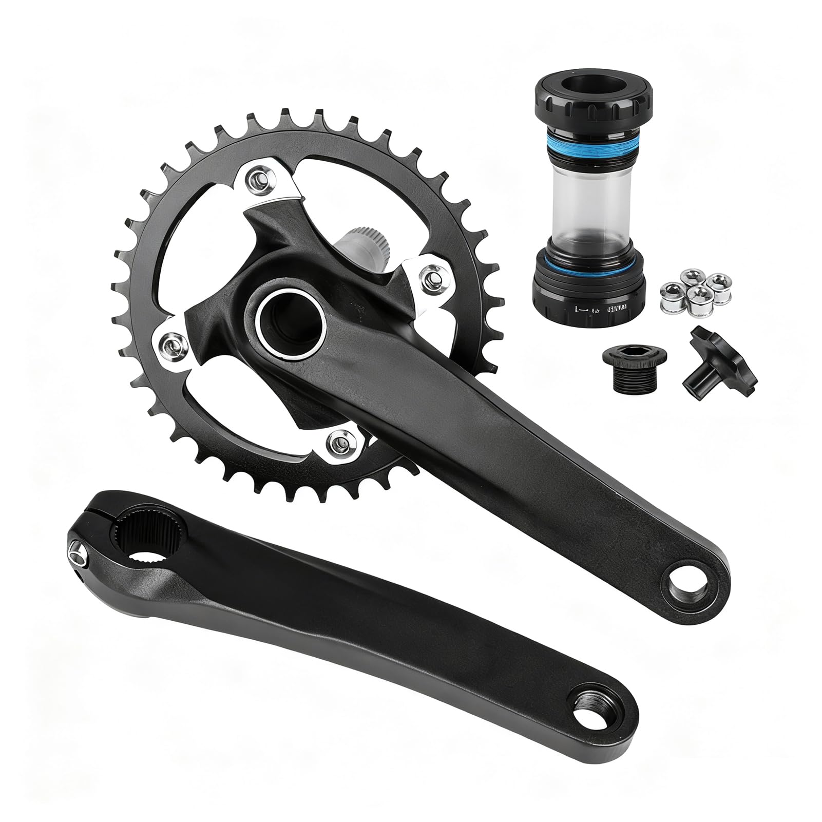 Generic 10-biegowy Zestaw Grupowy, Przerzutka do Roweru Górskiego, Dźwignia Zmiany Biegów, Mechanizm Korbowy, Kasetowy łańcuch Koła Zamachowego ze stalą o Wysokiej wytrzymałości. Stop