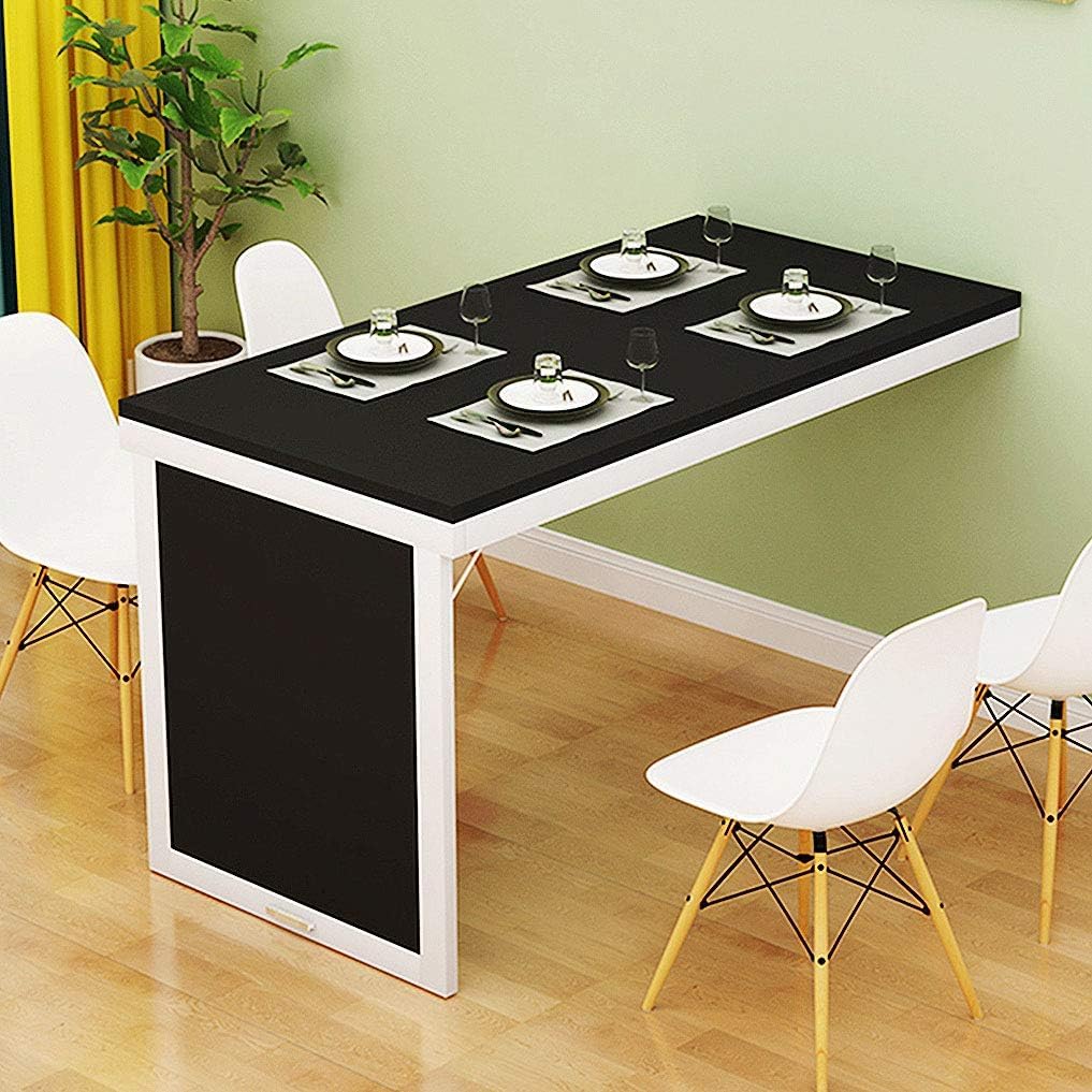 KLGFBDC Space-Saving Folding Wall-Mounted Dining Table Convertible MDF Desk for Small Spaces - Perfect for Office Bedroom Kitchen & Modern Living Solutions