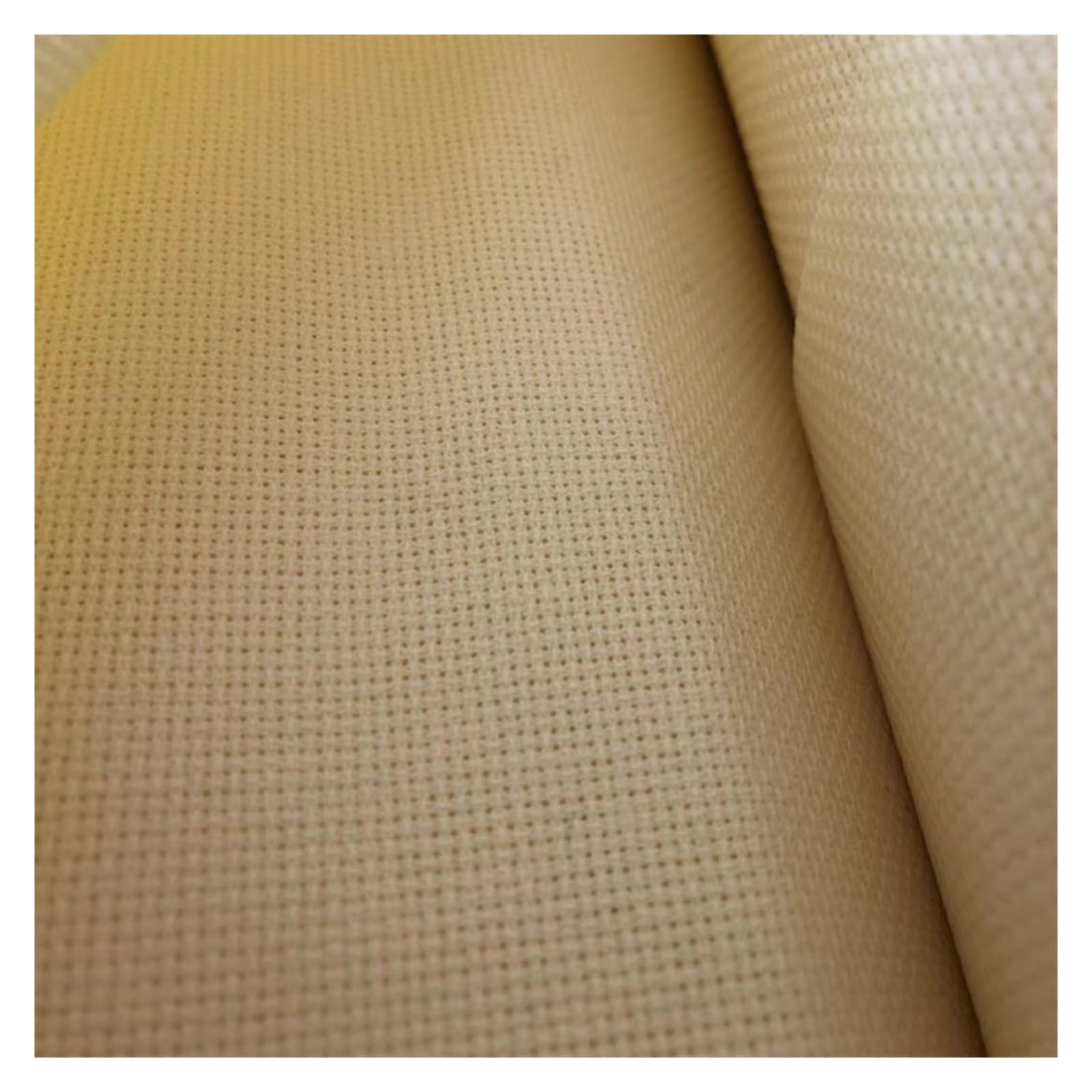 16CT 18CT punto de cruz Aida lona tela color crema marfil bordado Para Manualidades, ArtesaníA(16CT 100x150cm)