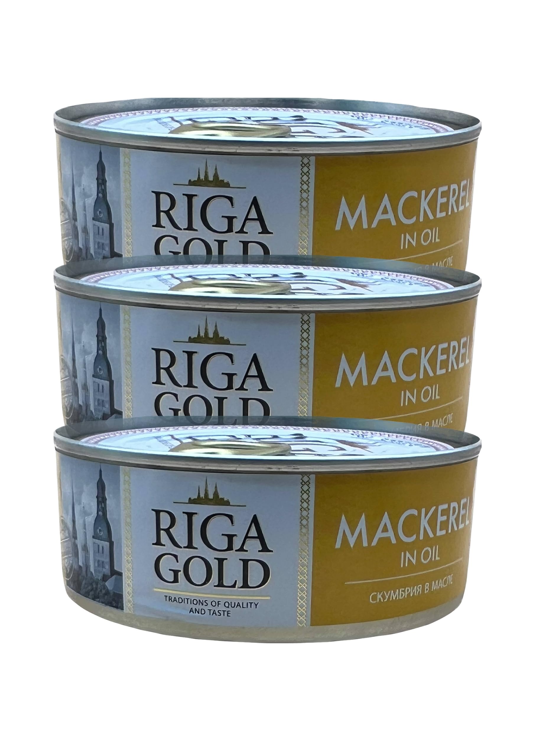 Riga Gold, Atlantic Mackerel in Oil, 8.47 oz