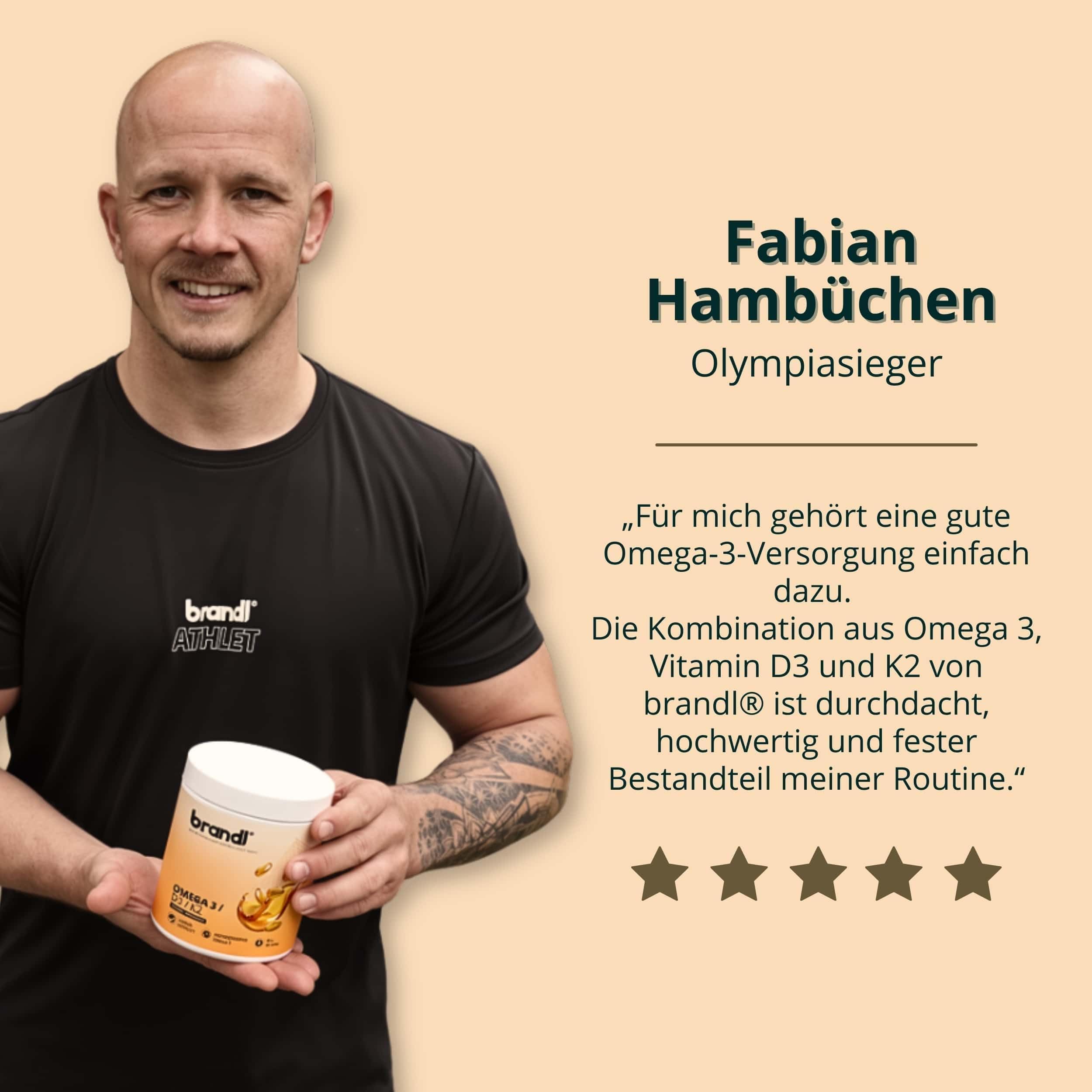 Vitamin D3 K2 Omega 3 Premium Kapseln hochdosiert – Made in Germany mit Fischöl Omega 3 – Optimiert für Sportler – 240 Kapseln – unabhängig laborgeprüft Verhältnis 2:1 EPA - DHA