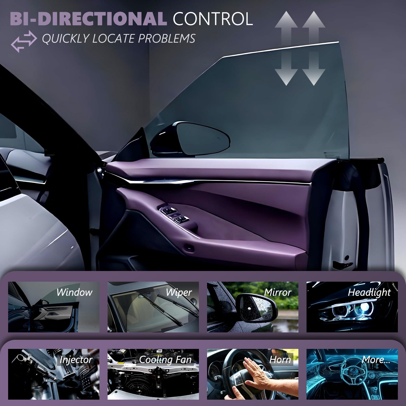LAUNCH AIOBD Escáner OBD2 Bluetooth con IA, Herramienta de Diagnóstico Asistida por IA para Todos los Sistemas, Lector de Códigos de Falla OBD-II Compatible con iOS/iPhone y Android