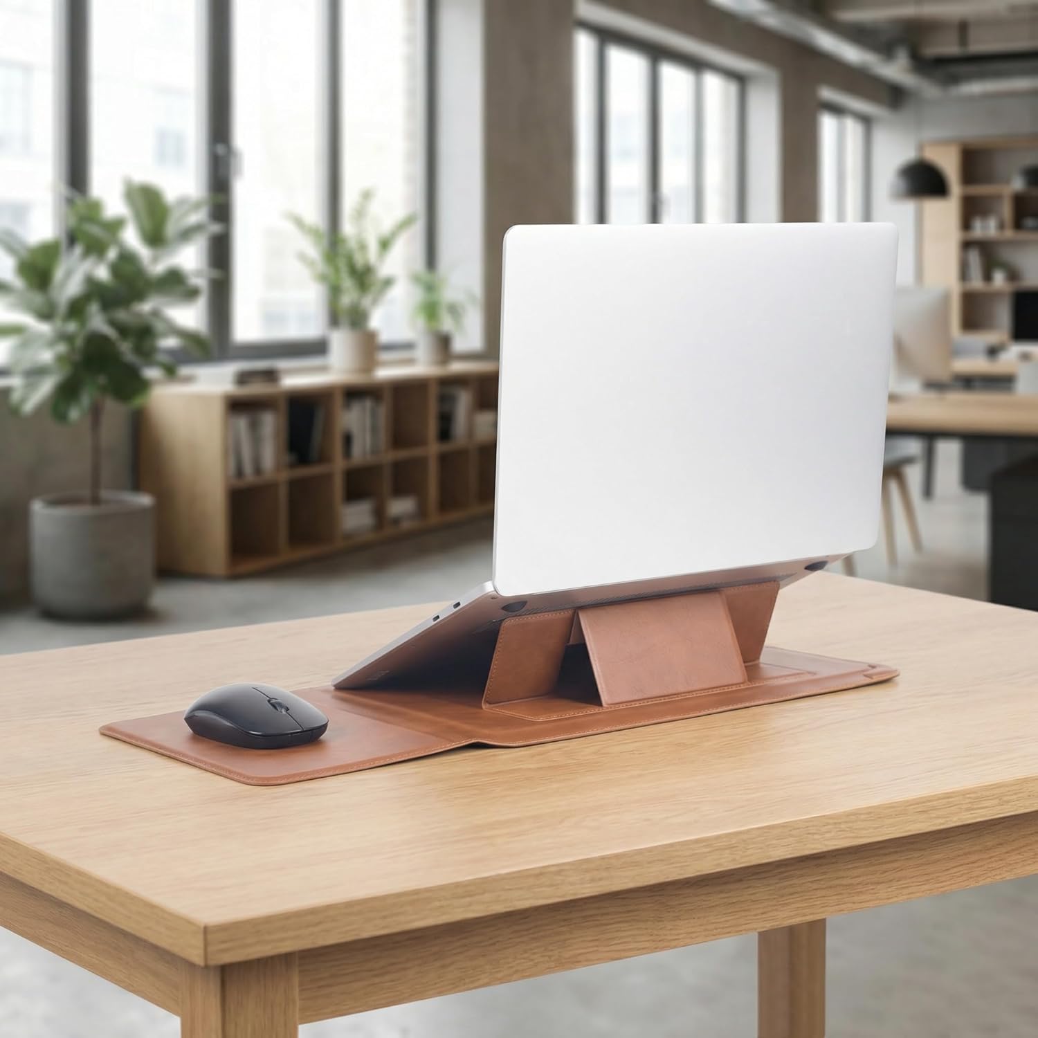 16 Inch Multifunctional Laptop Sleeve Case with Stand Soft Slim Cover for MacBook Pro/Air/ThinkPad X1/Dell XPS/Lenovo Yoga/HP Pavilion/ASUS Zenbook/LG gram/Chromebook 15" 15.3" 15.6"