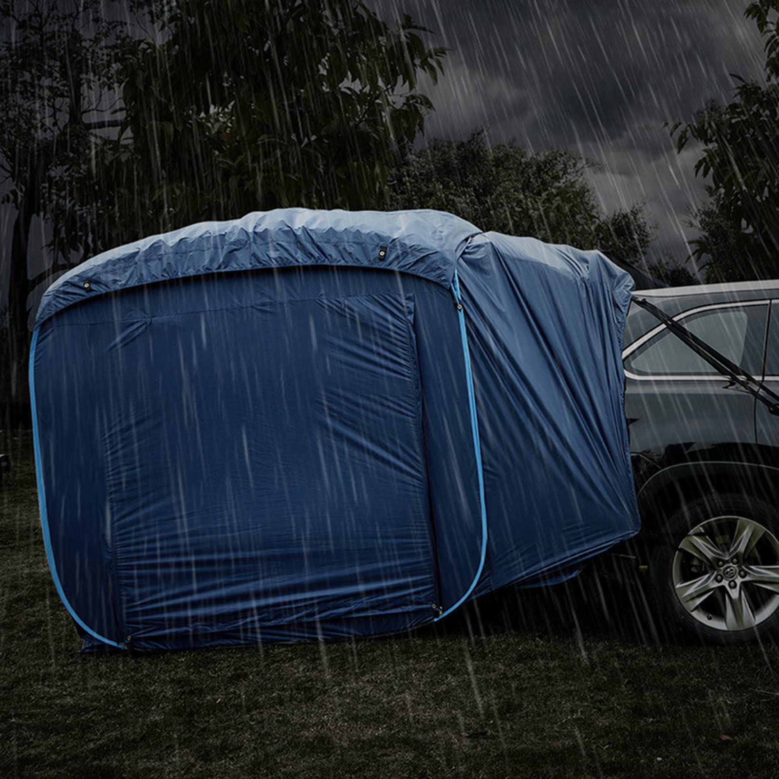 Namiot SUV, rodzinny namiot kempingowy typu pop-up, uniwersalny namiot samochodowy dla 2-5 osób, z wodoszczelnym dachem przeciwdeszczowym, odpowiedni na kemping rodzinny, podróże, aktywności na