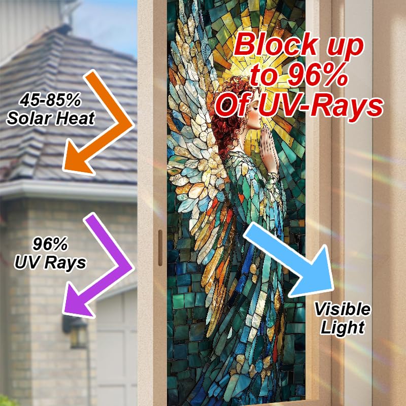 Película decorativa de privacidad para ventana 18x40 pulgadas miniatura 4