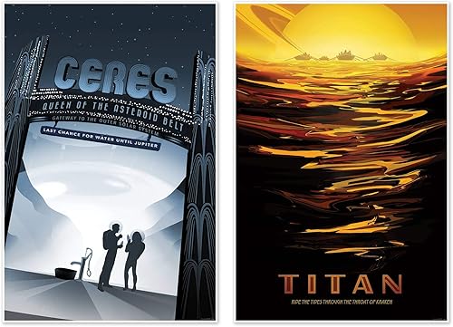 Miniatura 4 de Juego completo de dieciséis (16) pósteres de impresión artística de viajes espaciales de la NASA Jet Propulsion Lab (JPL) Visions of the Future