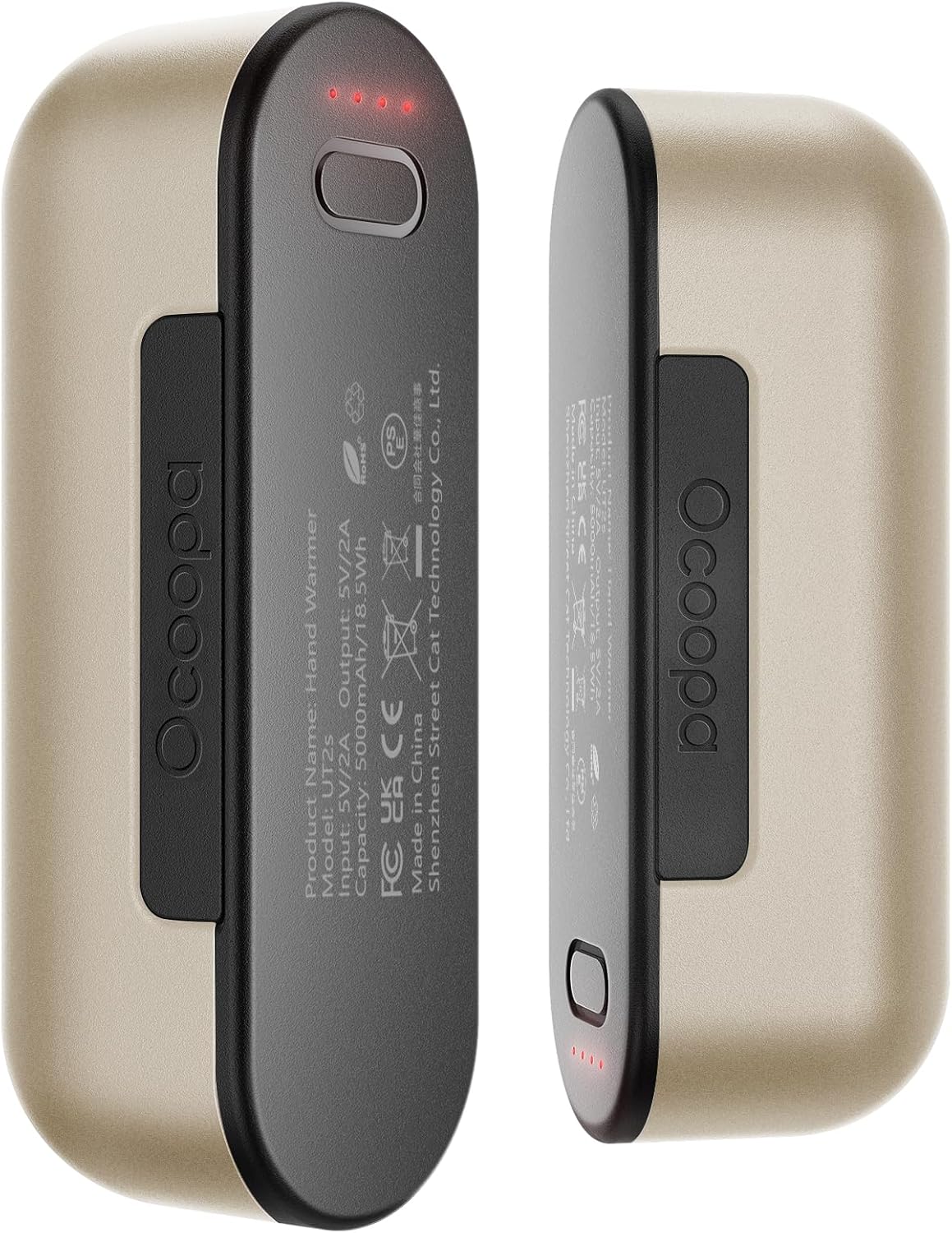 OCOOPA Calentadores de manos recargables, paquete de 2, calentador de manos eléctrico magnético, 16 horas de calor, 4 niveles de calor hasta 145 ,