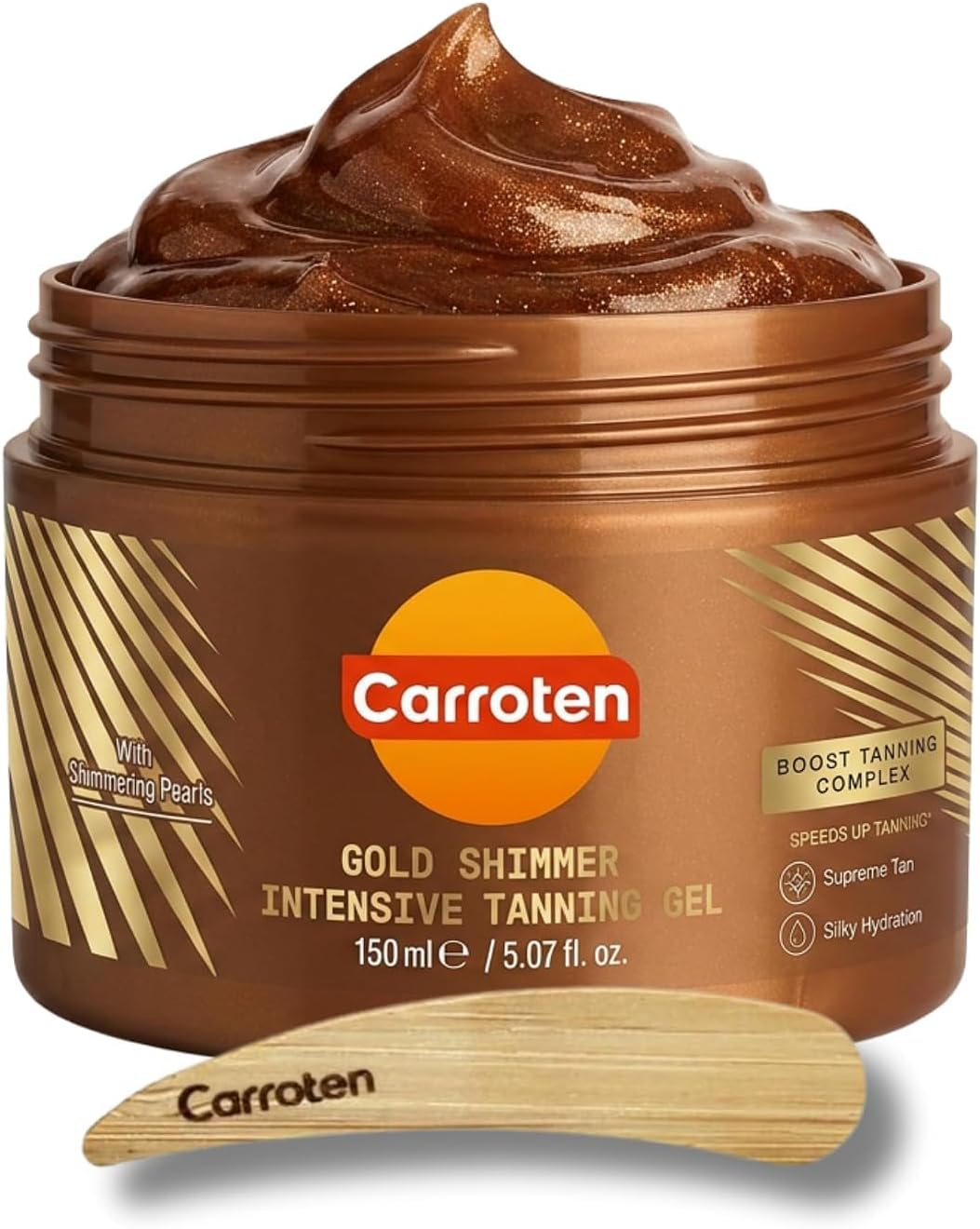 Carroten Gold Shimmer Intensive Tanning Gel, 150 ml
