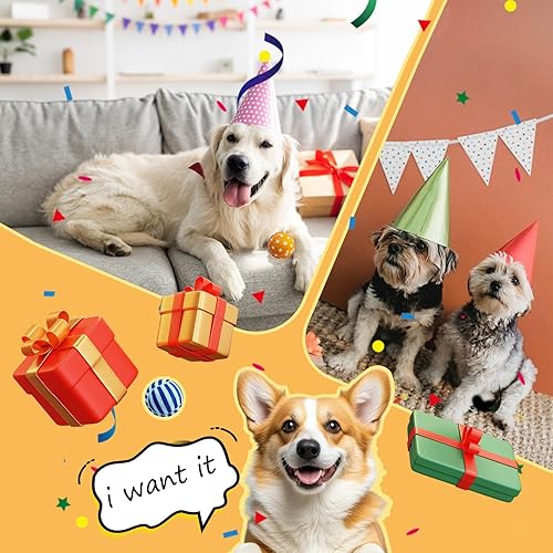 Miniatura 5 de AMA SPORT Pelotas de tenis chirriantes para cachorros nuevos, perros pequeños, gatos para ir a buscar, hacer ejercicio, juguetes (paquete de 12