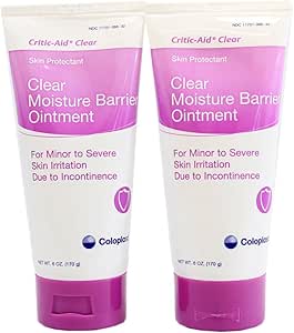 Coloplast Critic-Aid Clear Moisture Barrier Ointment 6oz Tube Pack of 2