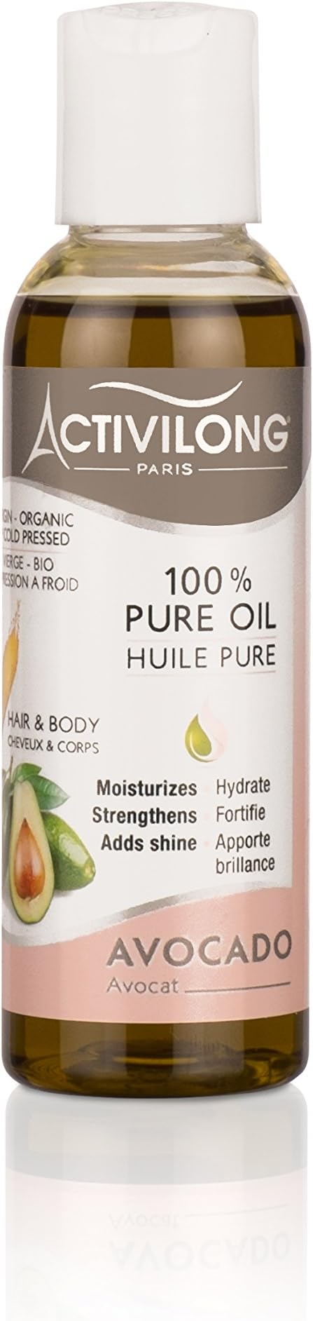 Activilong Virgin Avocado Oil 100% Pure Cold-Pressed Organic for Hair Body 75 ml – Pack of 4