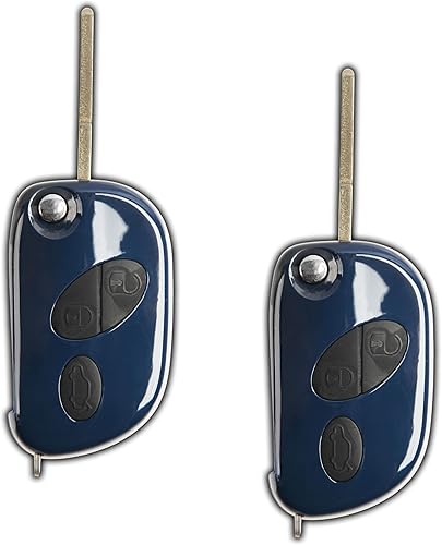 2x Keyless Option Remote Flip Key Fob 3btn for Maserati GranTurismo Quattroporte