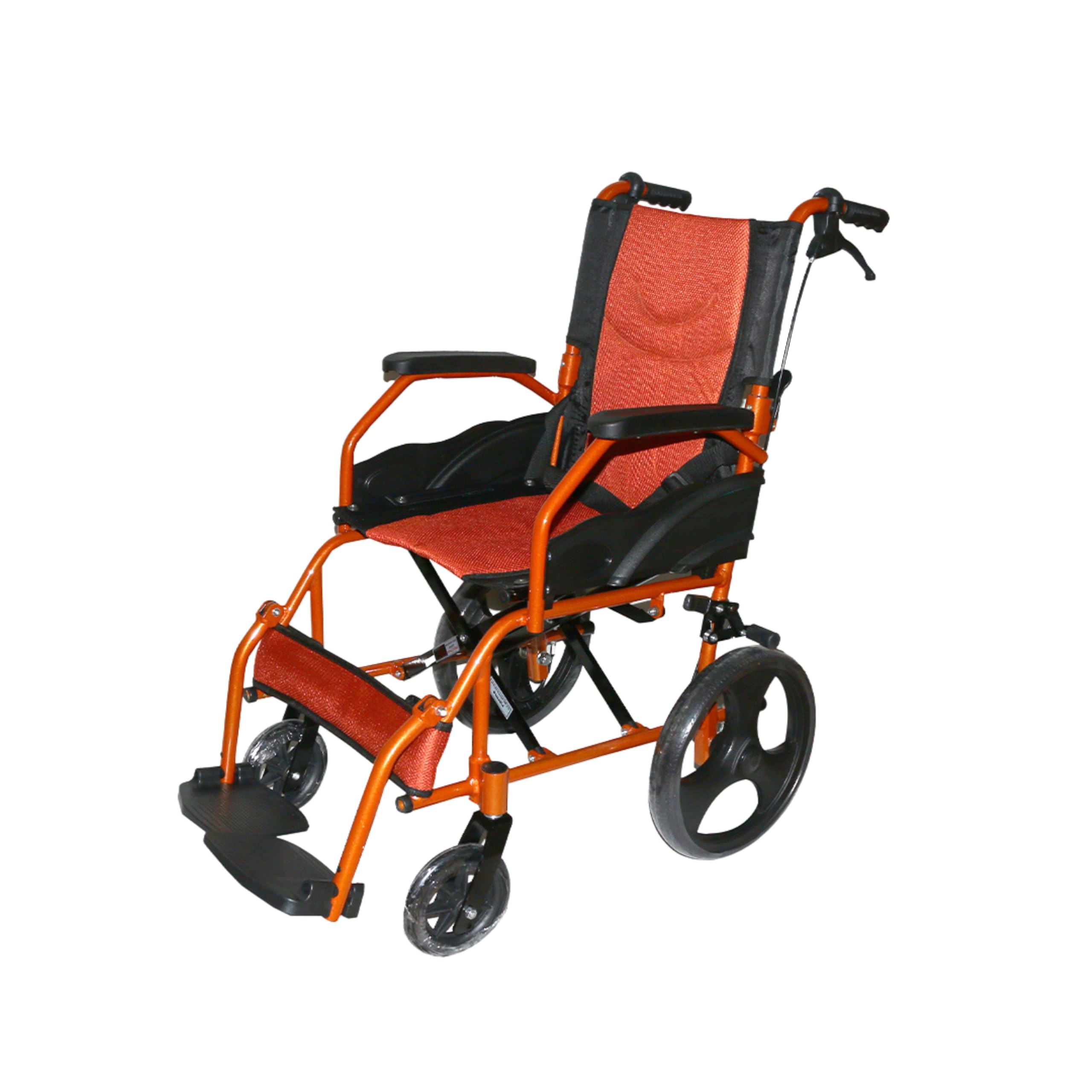 Karma Aurora 5 Manual Wheelchair | Lightweight Foldable Aluminium Frame | Compact Travel-Friendly Design | Flip-Up Adjustable Footrest | Attendant Brake | 100 kg Capacity | Onsite Warranty & Support-image-4