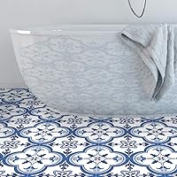 Vista 4 de Alwayspon Adhesivo de vinilo antideslizante para piso, impermeable de PVC para losetas en muro, autoadhesivo para despegar y pegar, calcomanía