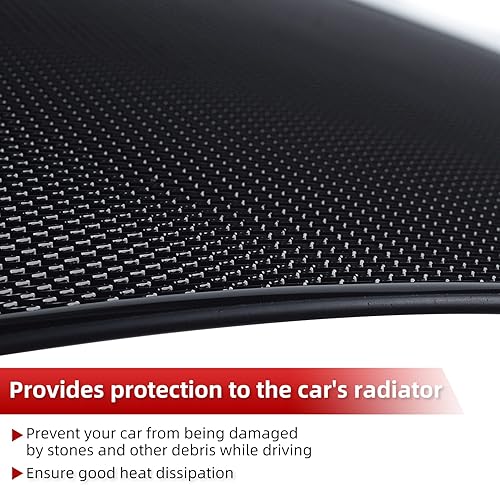 Miniatura 4 de AggAuto Inserto de malla compatible con Jeep Wrangler JK JKU 2007-2018, rejilla frontal de metal de aleación de aluminio negro para accesorios