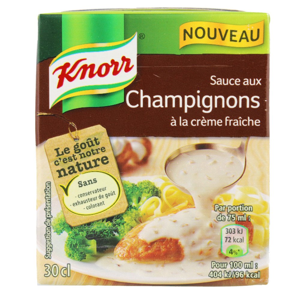 Knorr Sauce aux Champignons à La Crème Fraîche 30 cl
