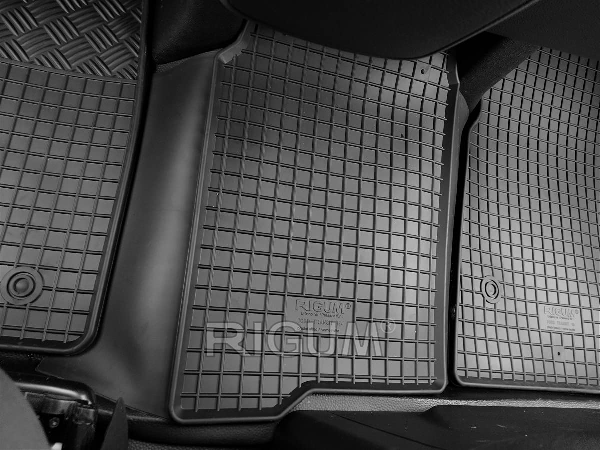Auto Fußmatten Gummimatten Rigum geeignet für Ford Transit 3-Sitzer ab 2015 Passgenau + Auto Duft/BesteKauf