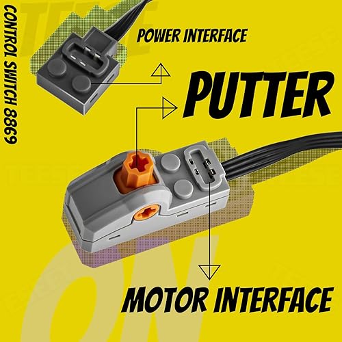 Miniatura 4 de TEESE Juego de motor técnico de 4 piezas con motor-con-cable de luz, caja de baterías, compatible con Lego-Technic-Parts