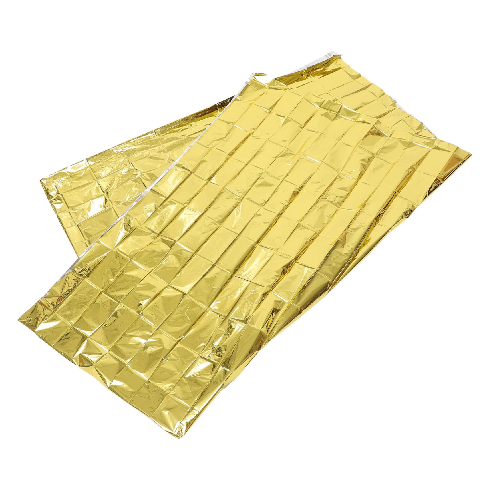 BESTonZON 10 Piezas de Emergencia Térmica de Multiusos para Camping y Senderismo Protección Solar y Térmica Color Plateado y Dorado para Actividades