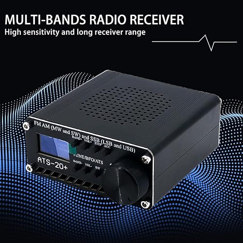 Miniatura 8 de Generic Shortwave Radios Portable AM FM TS-20+ Si4732 Multi-Band Radio Receiver LW SW World Band Receiver with Antenna,ABS Case Portable Shortwave