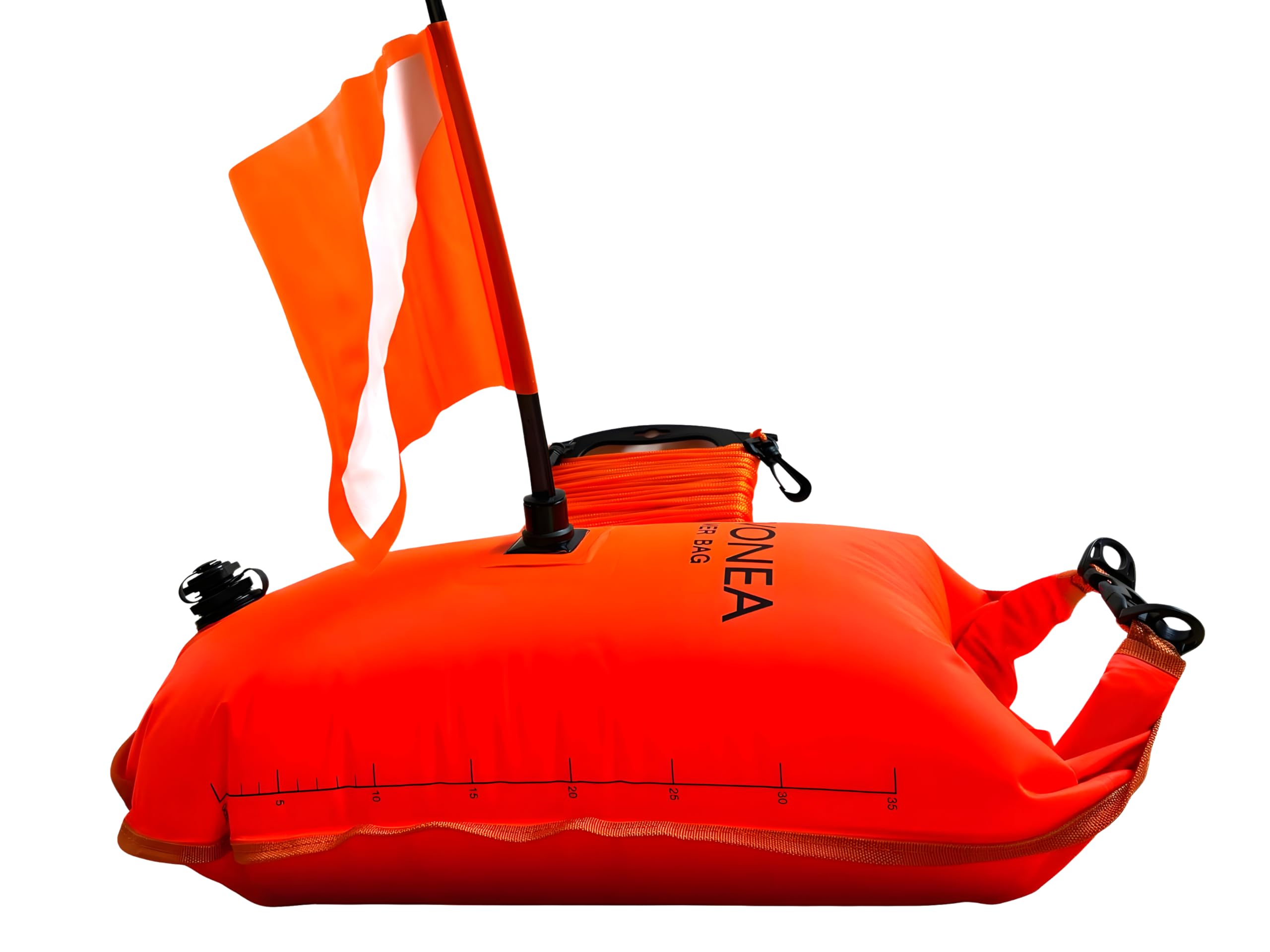 Sac Etanche 28 L + Bouée signalisation Plongée + Flotteur de Nage 3 en 1