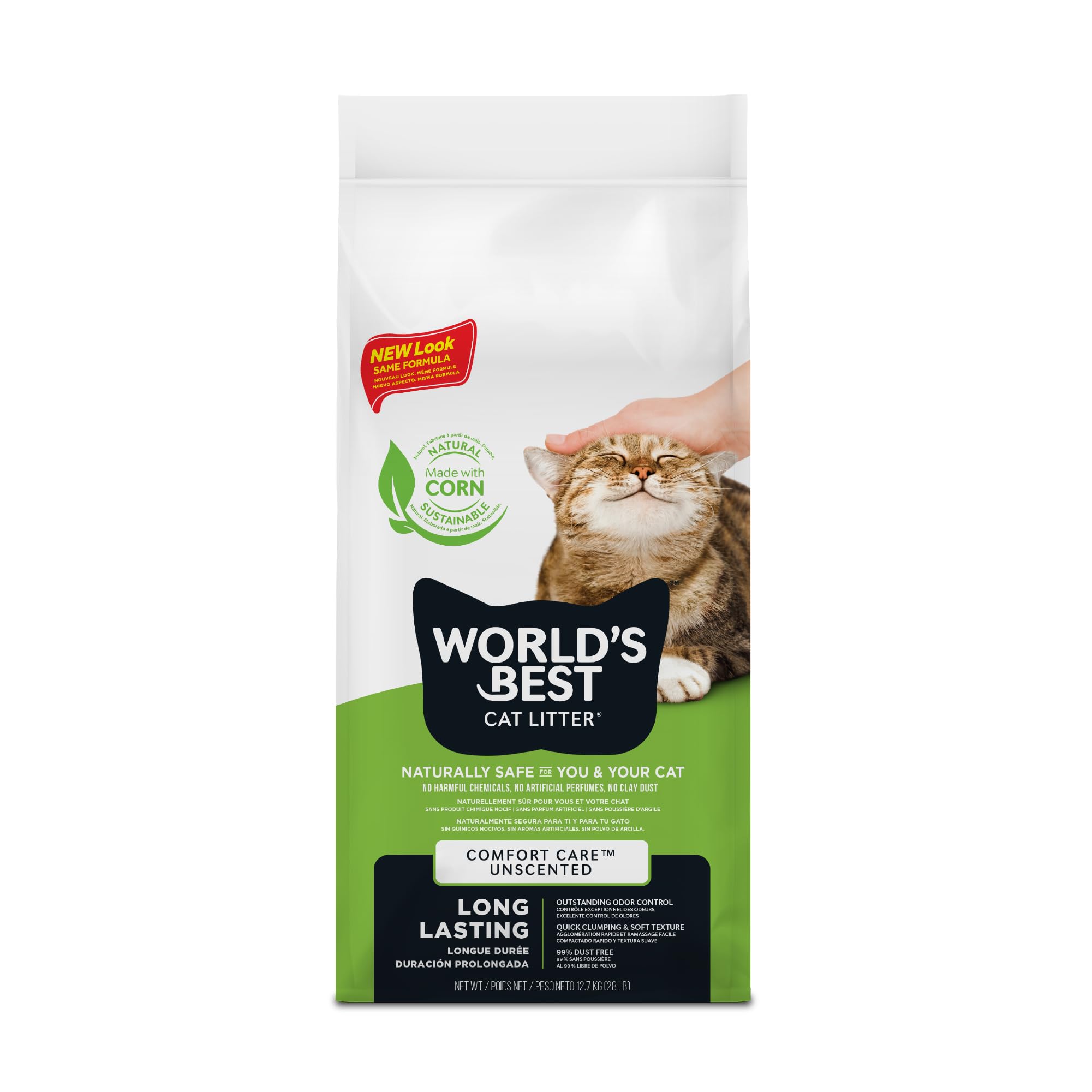 World's Best Cat Litter, Clumping, Biodegradable, Original 12.7kg