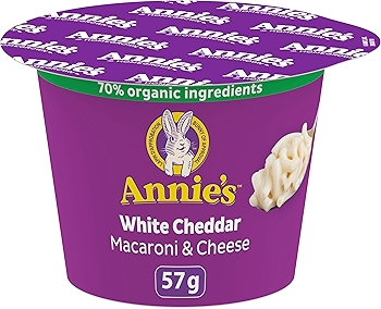 安妮的白切达奶酪通心粉，不含人工香料和合成色素，70%有机成分