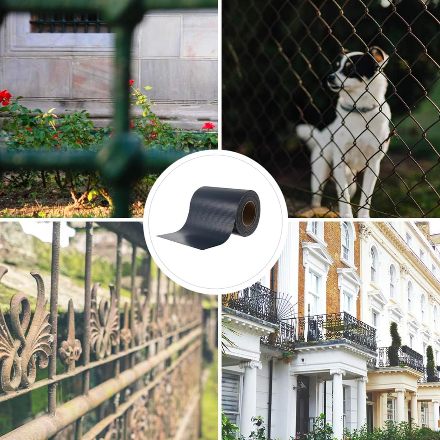 Avilia Oscurante da Giardino e Ringhiera - Recinzione da Balcone Facile da Installare in PVC Resistente ai Raggi UV e Intemperie, Frangivista Antracite con 20 Clip Incluse, 19x3500 cm
