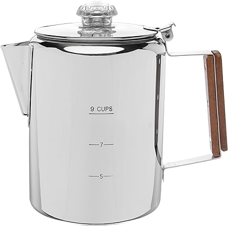 COLETTI Bozeman Percolator Coffee Pot — NO Aluminum or Plastic