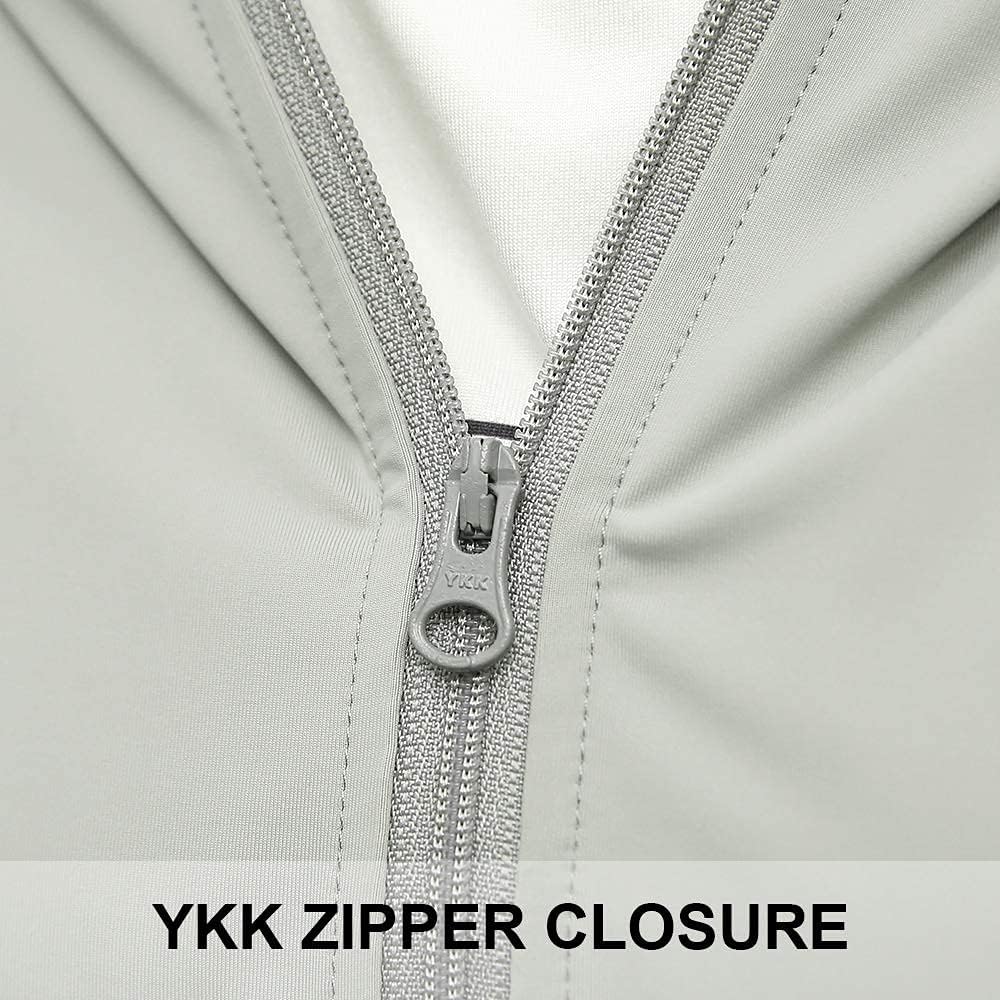 Womens UPF 50+ Cooling UV Protection Clothing Hooded Sun Protective Jacket Long Sleeve for Summer