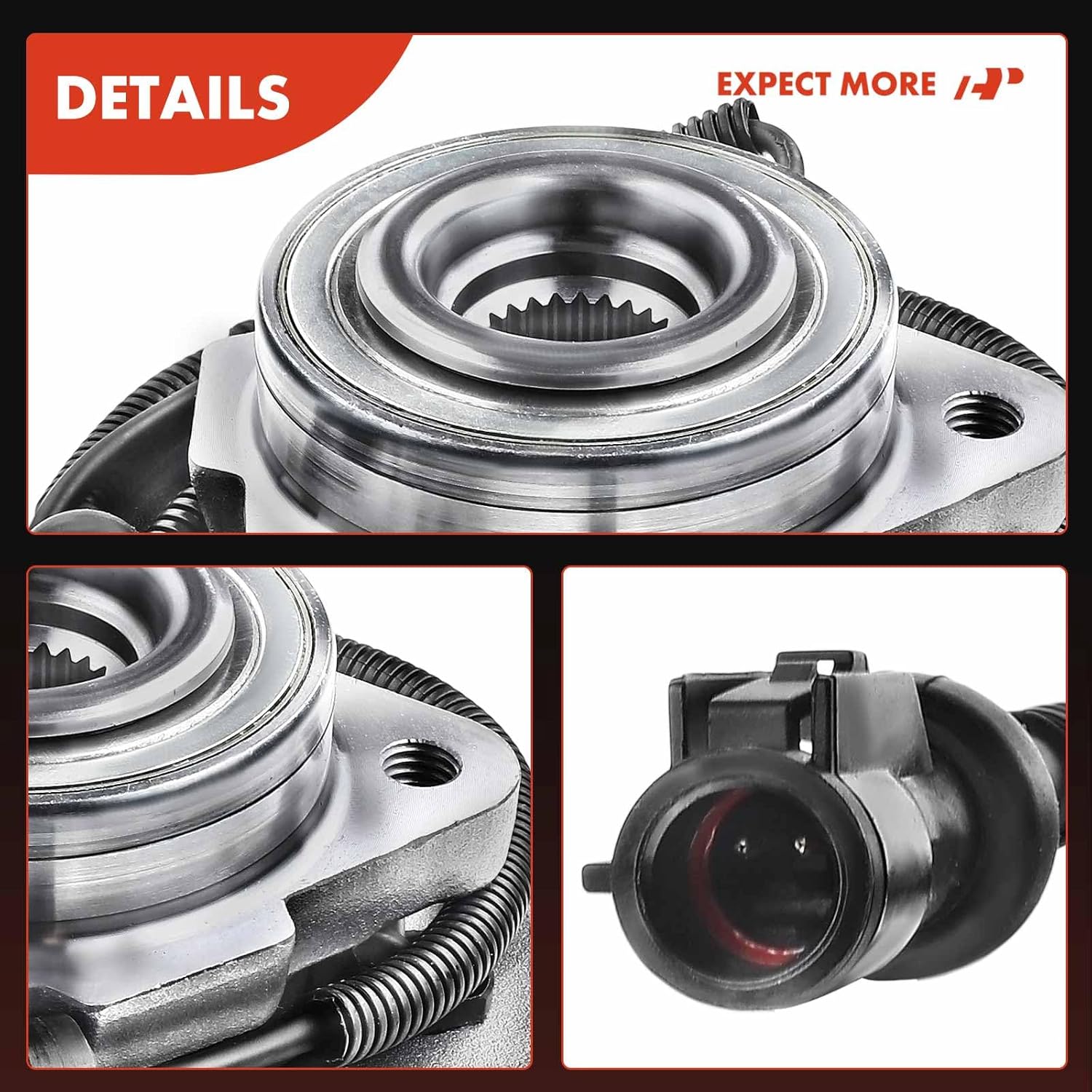 A-Premium Front Wheel Bearing and Hub Assembly Compatible with Ford Explorer 2002-2005 & Lincoln Aviator 2003-2005 & Mercury Mountaineer 2002-2005, with ABS & 5-Lug