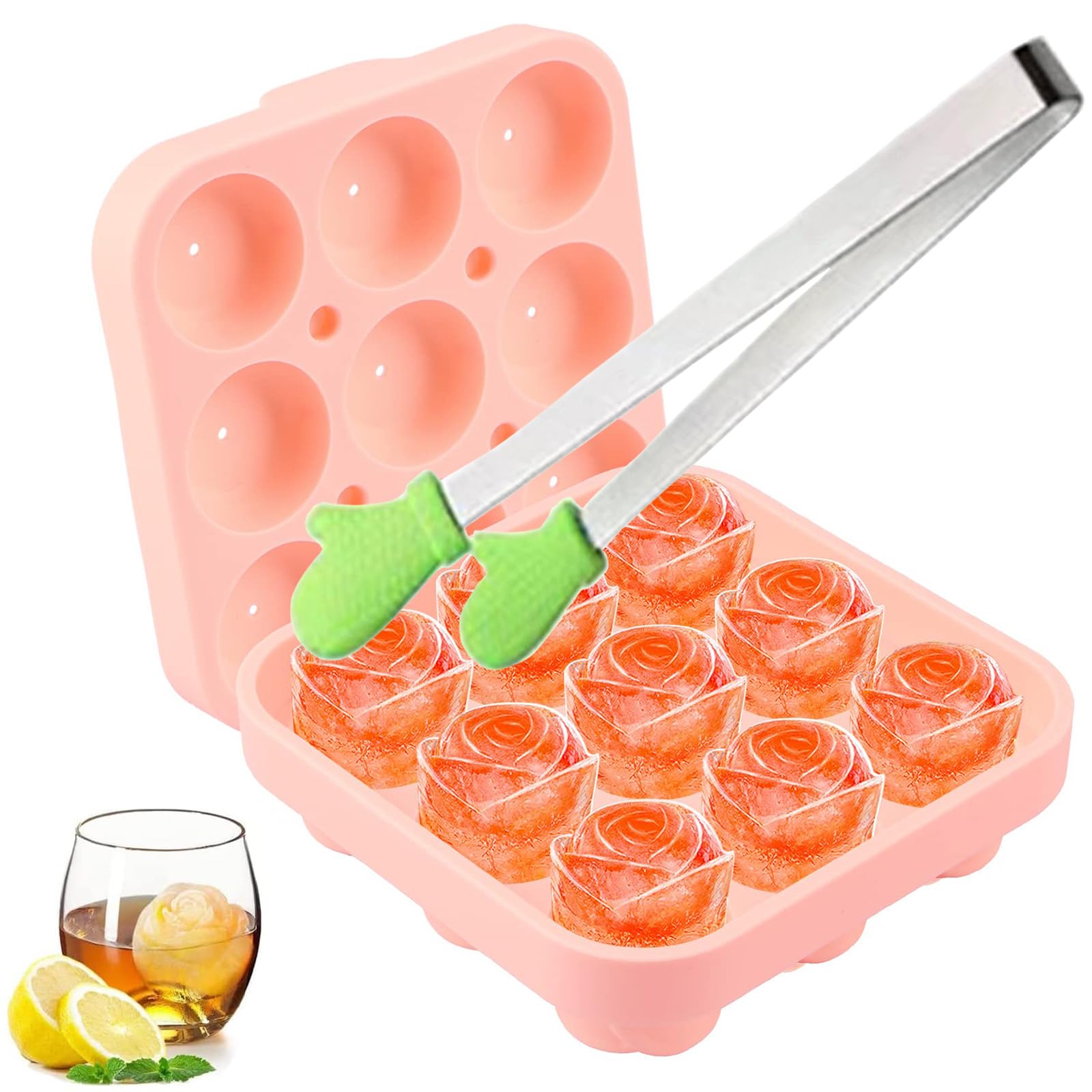 4 Cup Shot Glass Tray Forma Ghiaccio Silicone Stampi Per Cubetti Di in