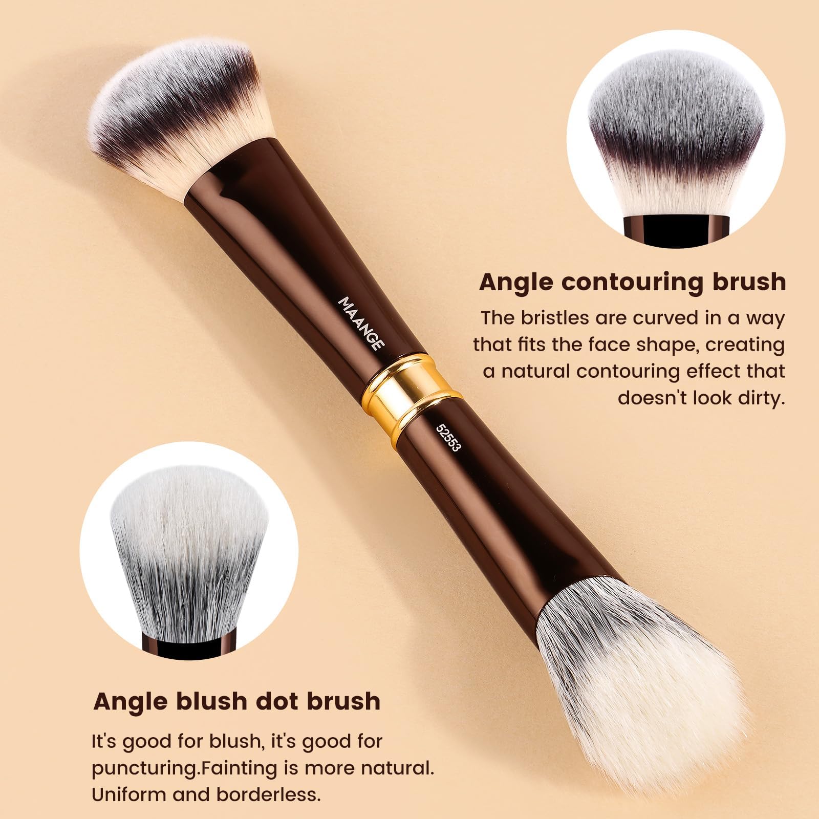 MAANGE Pinselset Make Up Pinsel Set, 16 Schminkpinsel, 25-in-1 Duo-End Make up Pinsel Für Foundation Puder Lidschatten Concealer Blush
