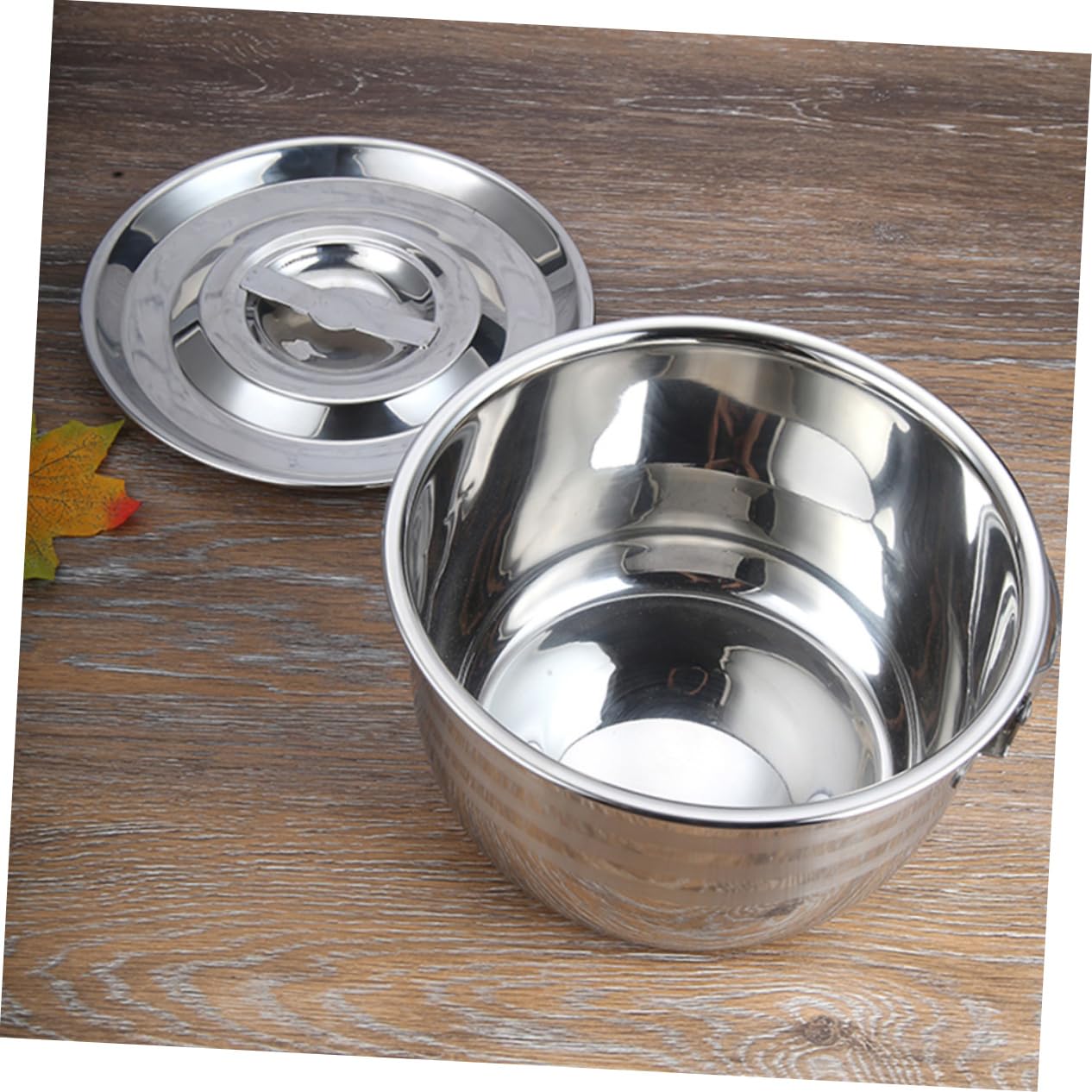 BESPORTBLE Thick Camping Pot Non-stick Outdoor Food Saucepan for Hiking Picnics Cookware High-temperature Resistant Lightweight Sturdy Design for