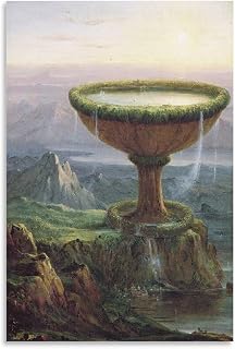 Thomas Cole Romantic Landscape The Titan's Goblet Poster Print Decorative Painting Canvas Wall Art Living Room Posters Bedroom Painting 20x30inch(50x75cm)