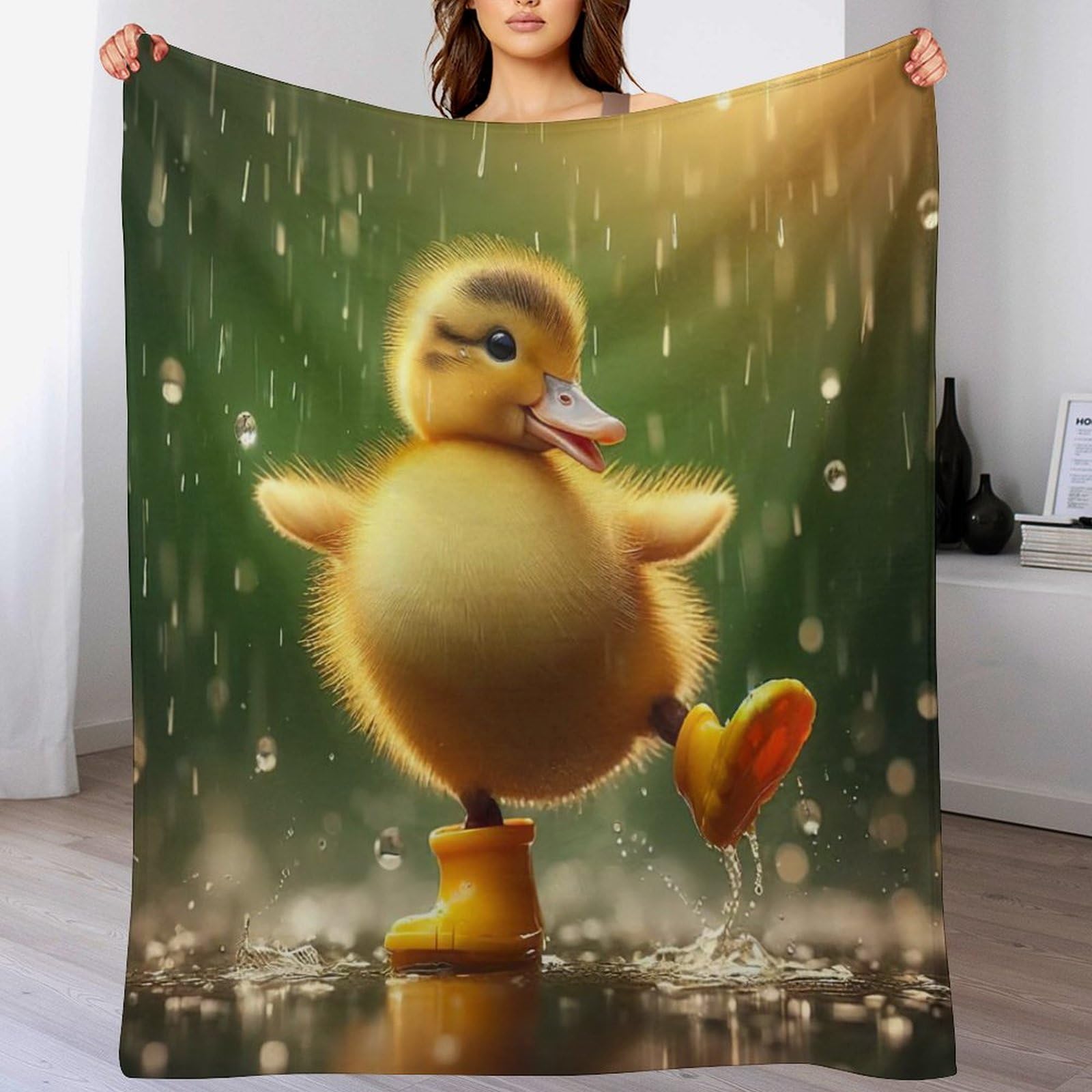 Couverture de canapé en flanelle jaune pour vos soirées cocooning chaleureuses en hiver
