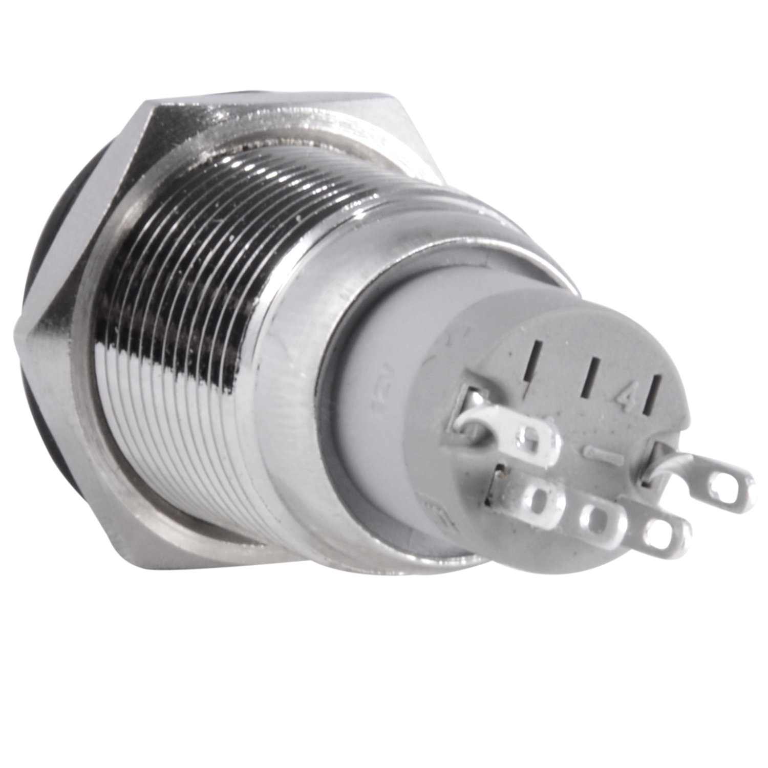 Prоmо Dіѕсоunt Uр Tо 70% оƒƒ JacobsParts Momentary Pushbutton Starter Switch Stainless Steel Silver with Blue LED fits 5/8 (16mm) Diameter Panel Cutout Hole