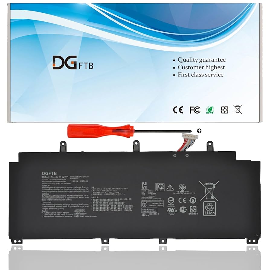 ASUS - ASUS ROG Flow X13 GV301QH バッテリーほぼ新品 Amazon.com: C41N2009 Laptop Battery Replacement for Asus ROG