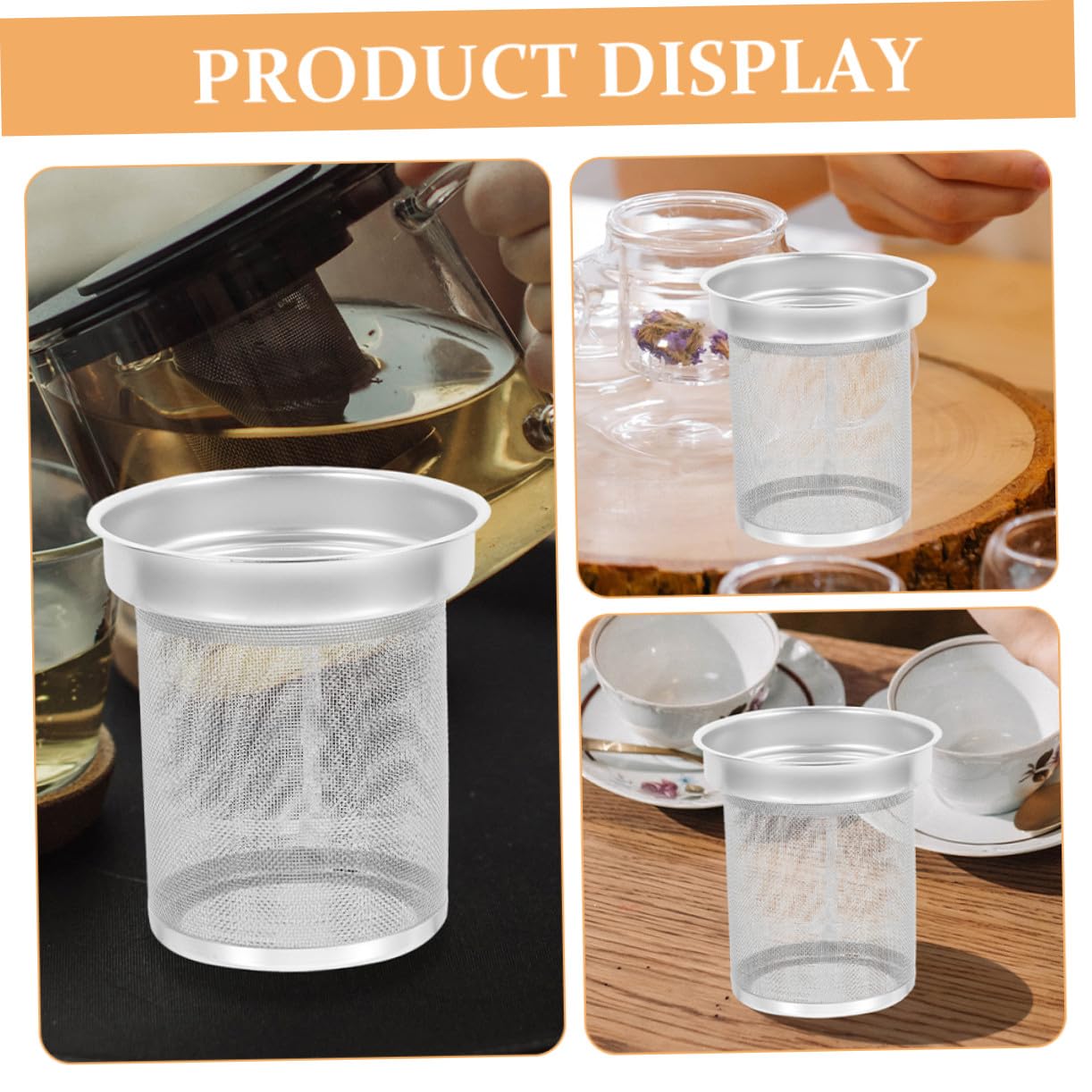 Colador de Té de Acero Inoxidable Filtro Infusor para Sueltas Resistente y Duradero Diseño Práctico y Distribuido Filtro Reutilizable para Tetera y Taza Pequeña
