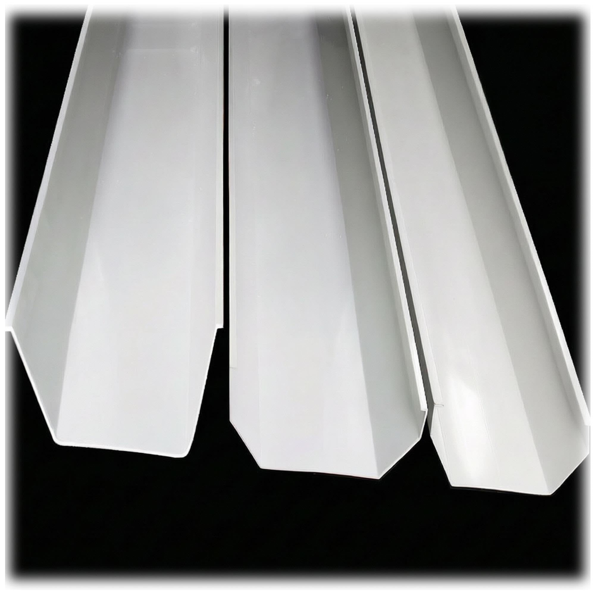 Grondaia quadrata in PVC, canale di drenaggio for grondaia del tetto da 1 m