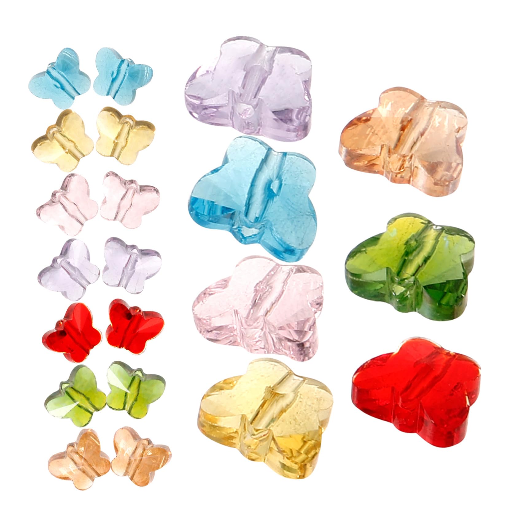 350 Pezzi Perline Vetro per Braccialetti Collane Orecchini Materiale Diy Perline Gioielli per Bigiotteria e Ciondoli Collane