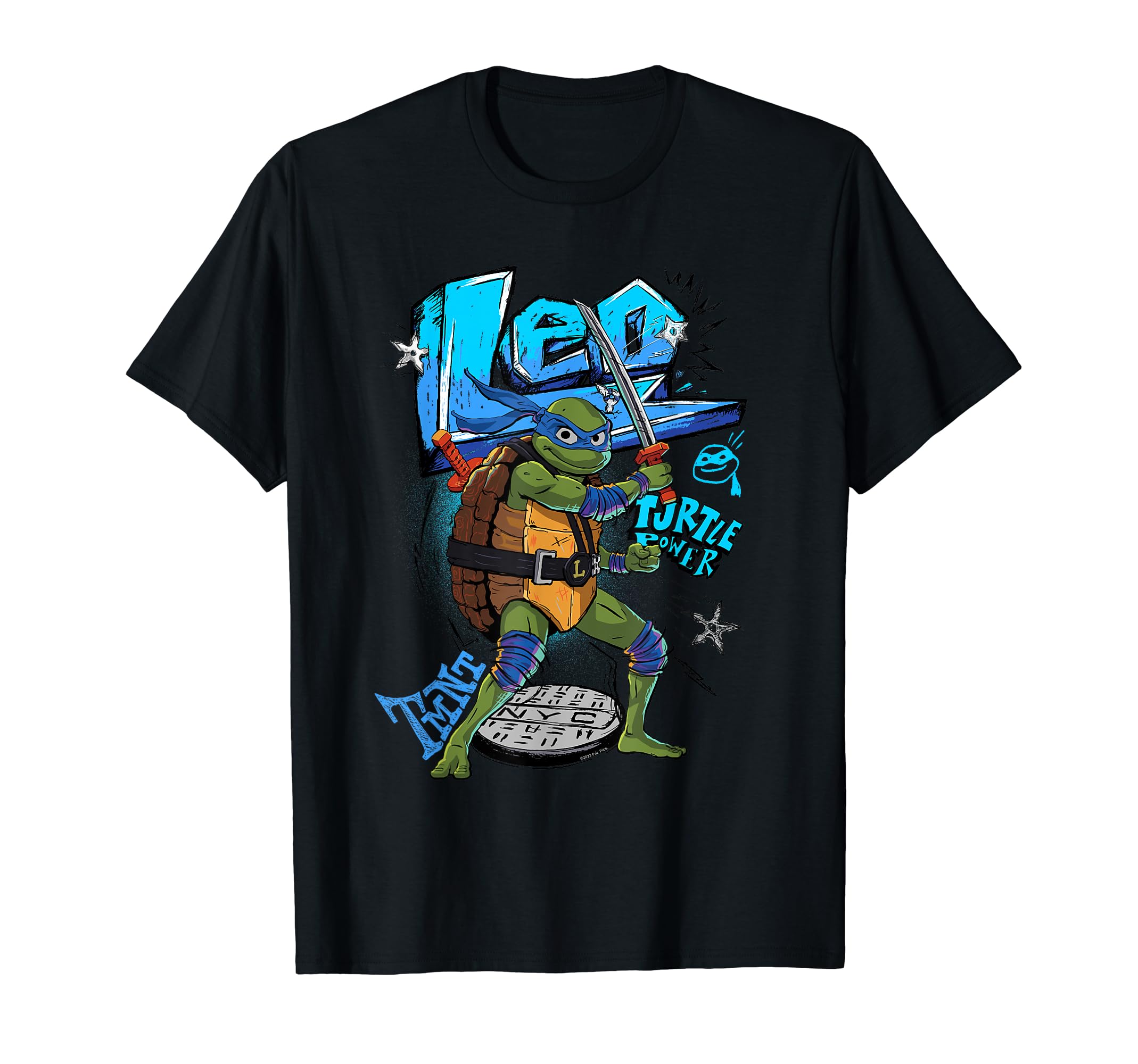 Teenage Mutant Ninja Turtles: Mutant Mayhem Leo Turtle Power T-ShirtOEKO-TEX STANDARD 100