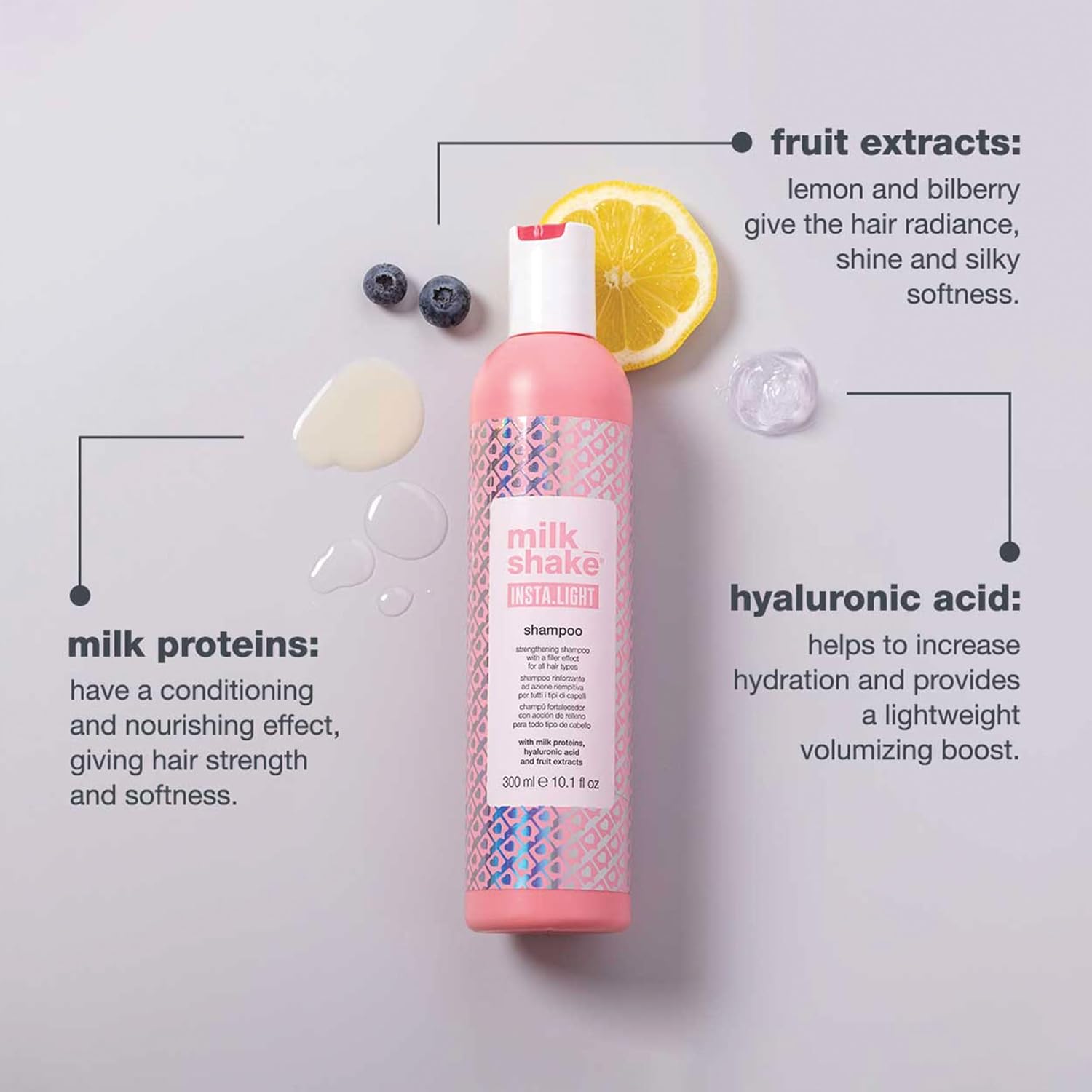 milk_shake Insta.Light Shampoo - Strengthening Shampoo with Filler Effect